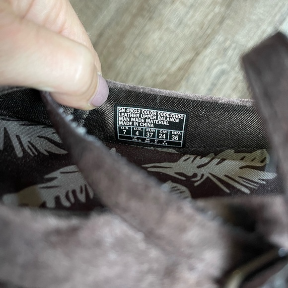 Sketchers leather mary jane chocolate brown memory foam shoes - Picture 11 of 11